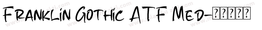 Franklin Gothic ATF Med字体转换